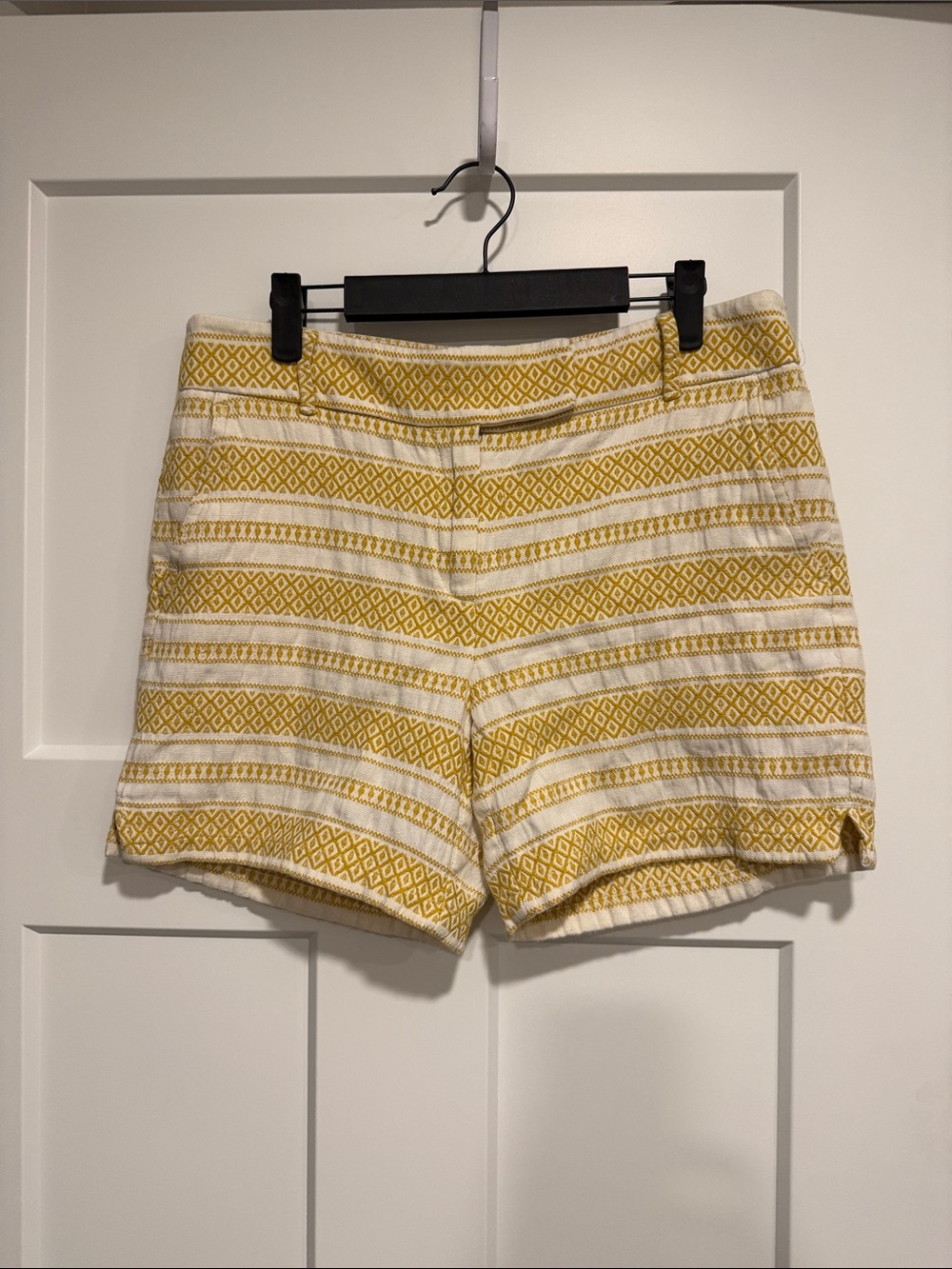 Yellow & White Patterned Women's Shorts Riviera Short